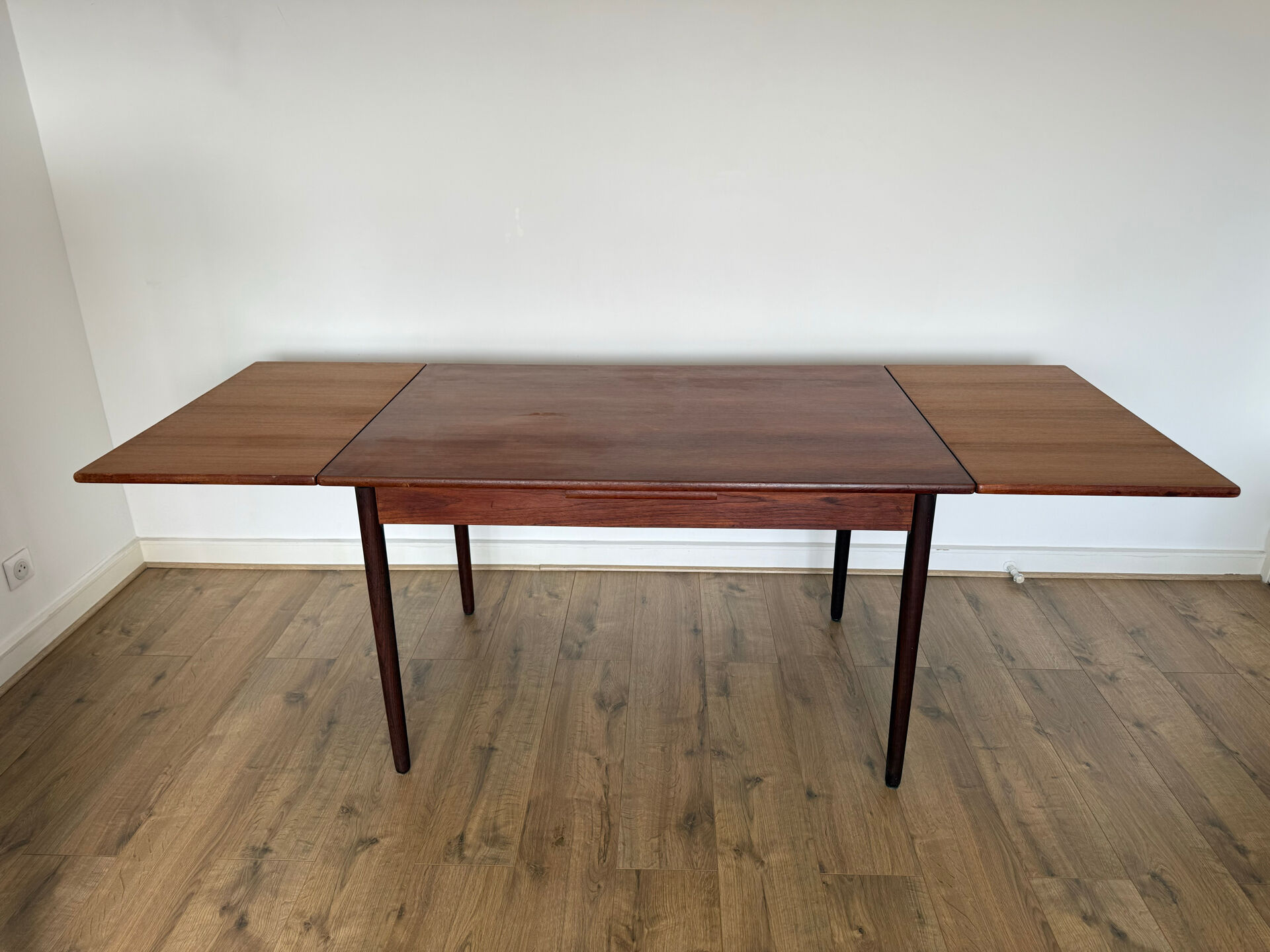 Table à manger extensible scandinave en teck