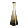 Smoked brown soliflower vase or vase in blown glass