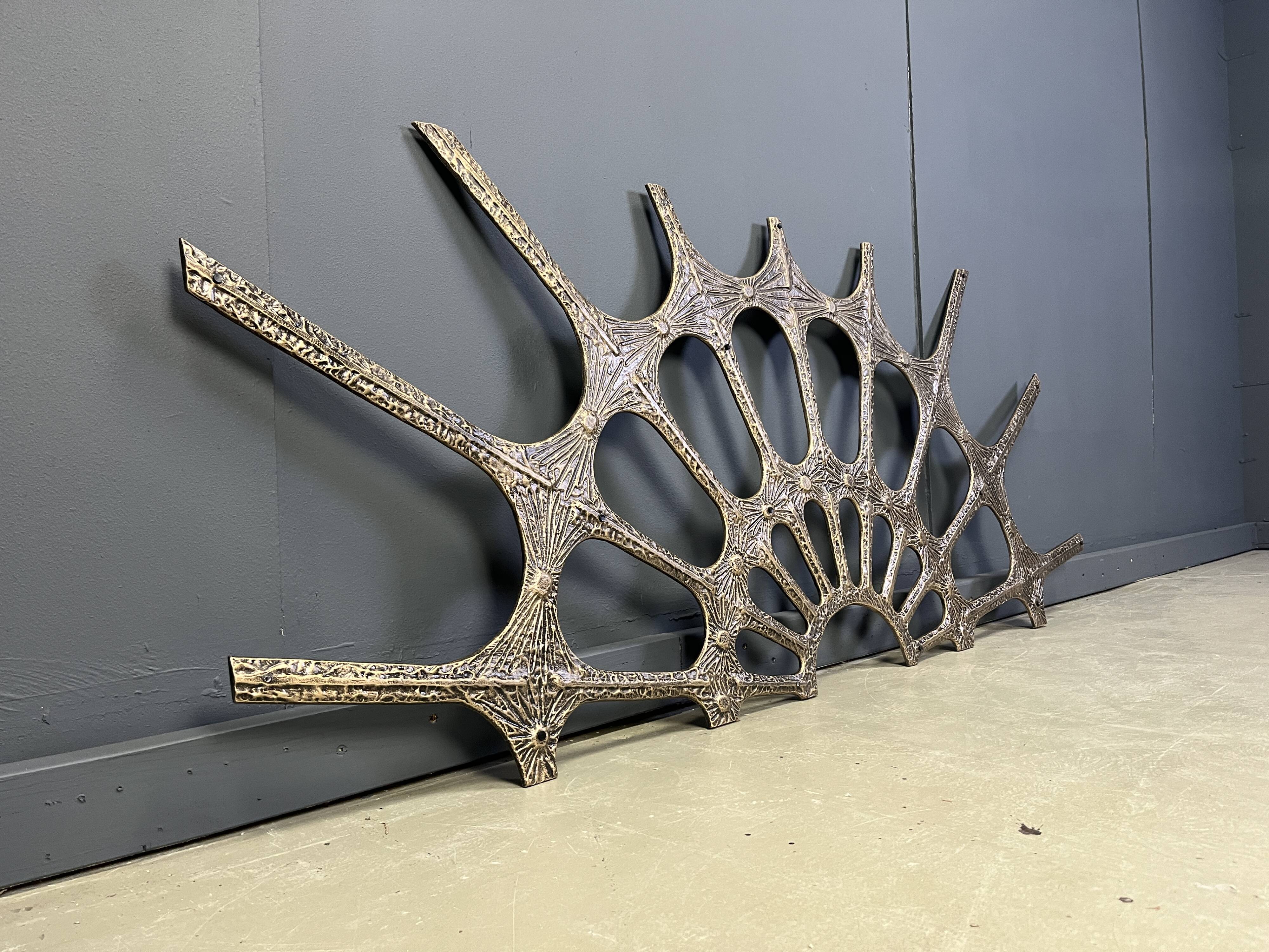 Vintage brutalist wall sculpture, 1970s