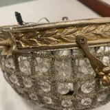 Crystal Beaded Flushmount 1980’s