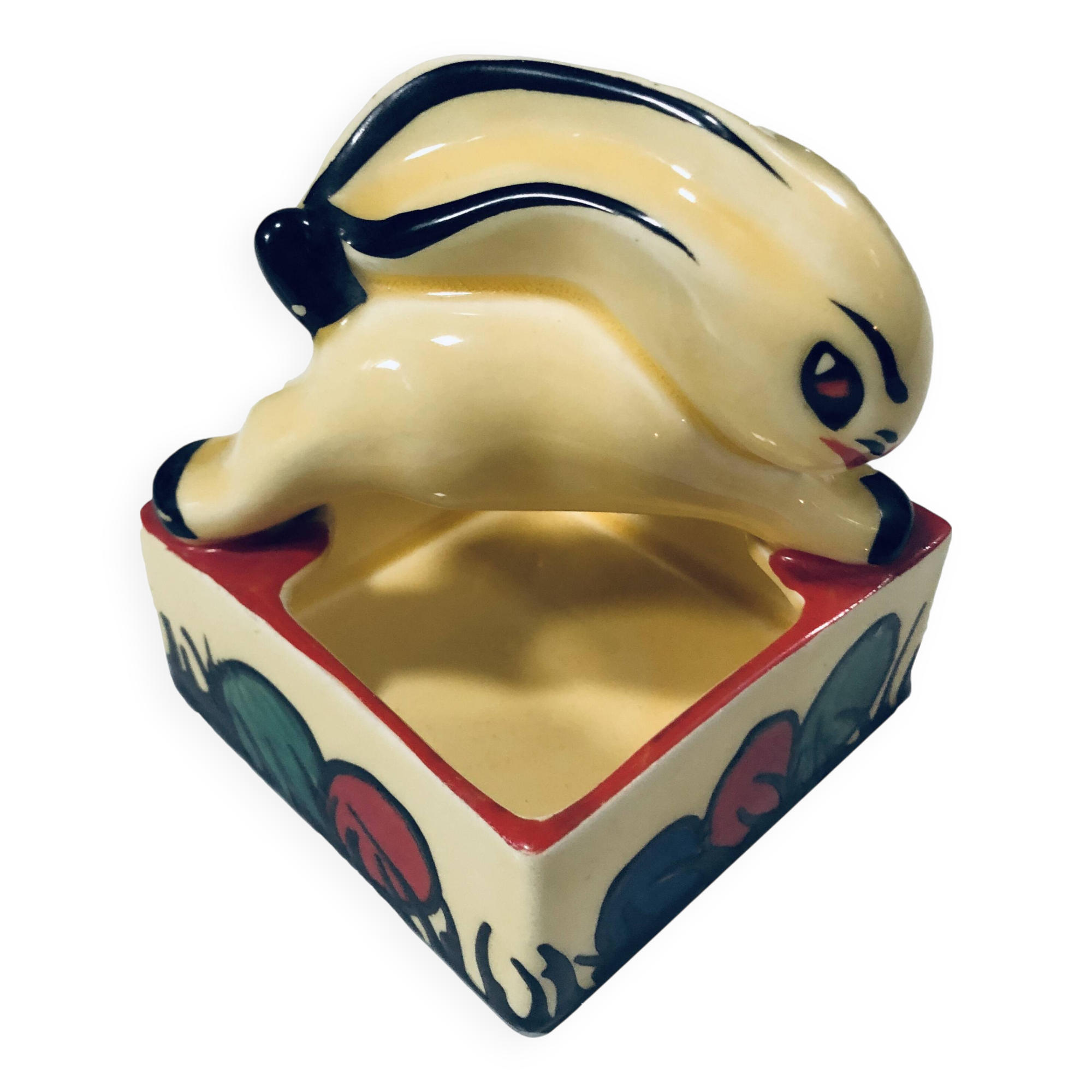 Rabbit Ashtray • Empty Pocket • Earthenware • Art Deco • Ditmar Urbach • 1930