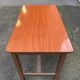Parisian desk made of solid wood, painted grey and with formica.