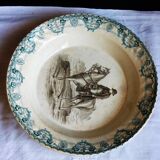 Napoleon plate, an old vegetable dish, 19th-century crockery.