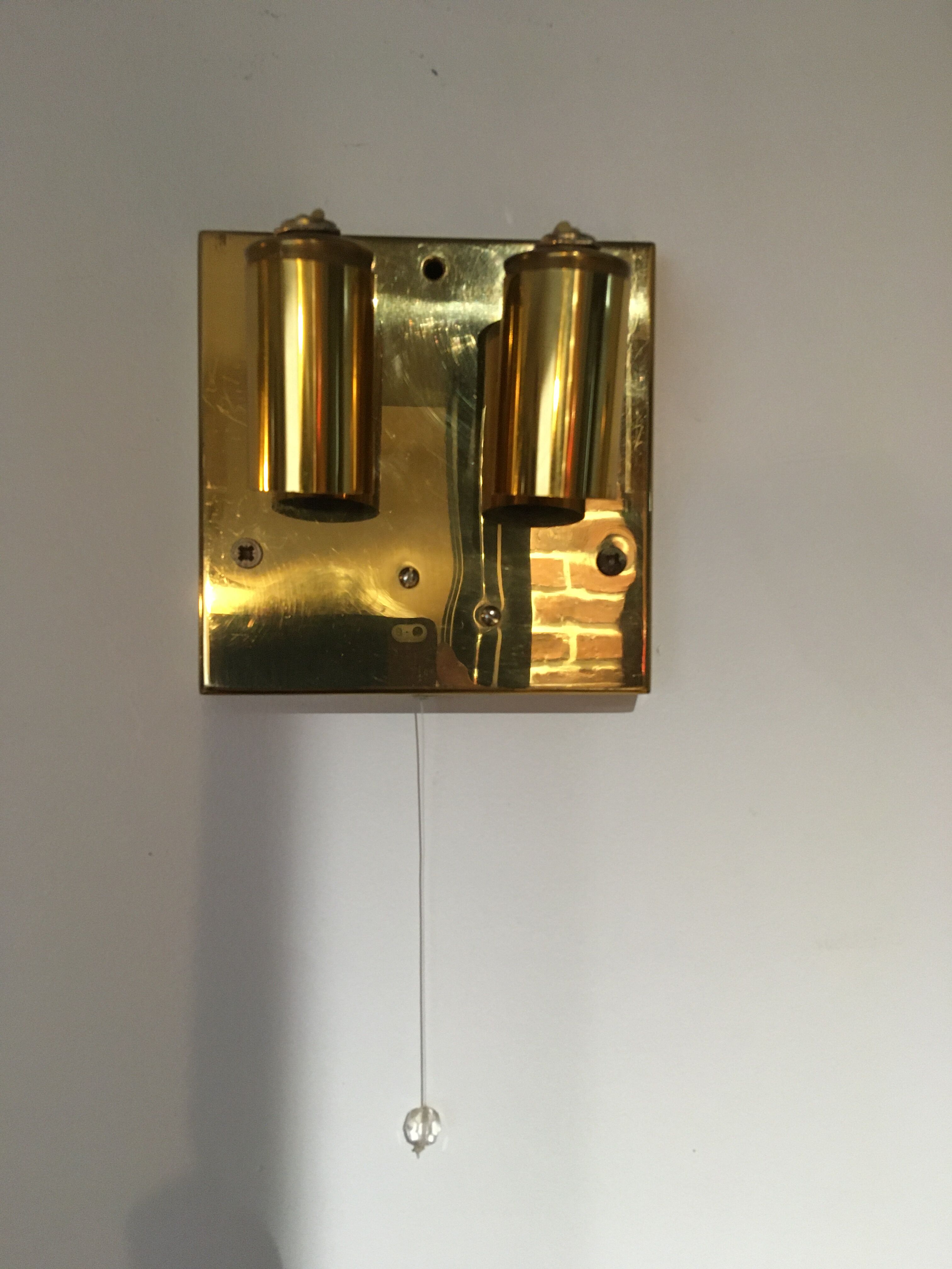 Golden crystal stamps sconces