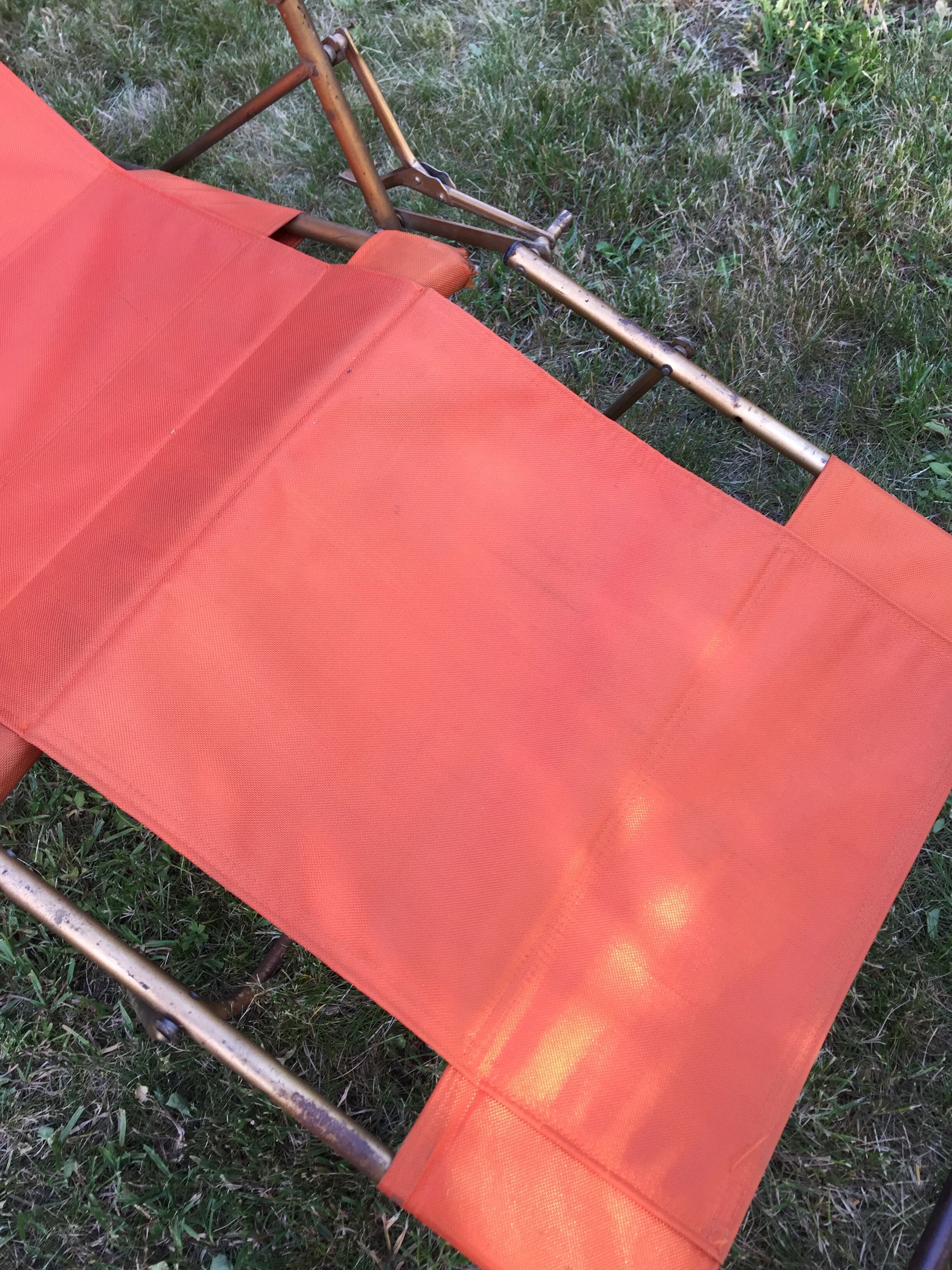 Vintage camping long chair