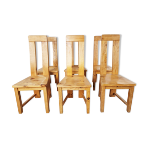 6 chaises de salle à manger en