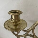 Pair of 19th century bronze candlesticks