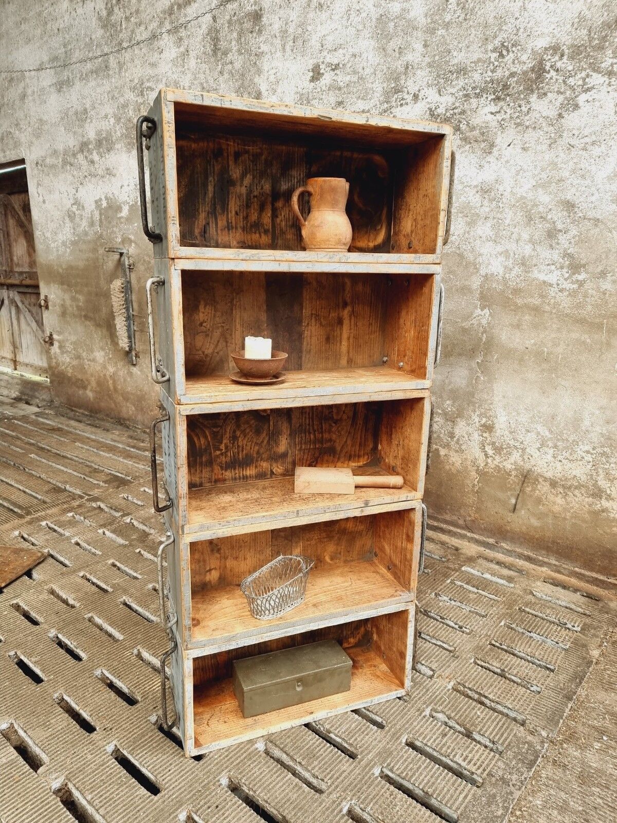 Industrial cabinet bookcase
