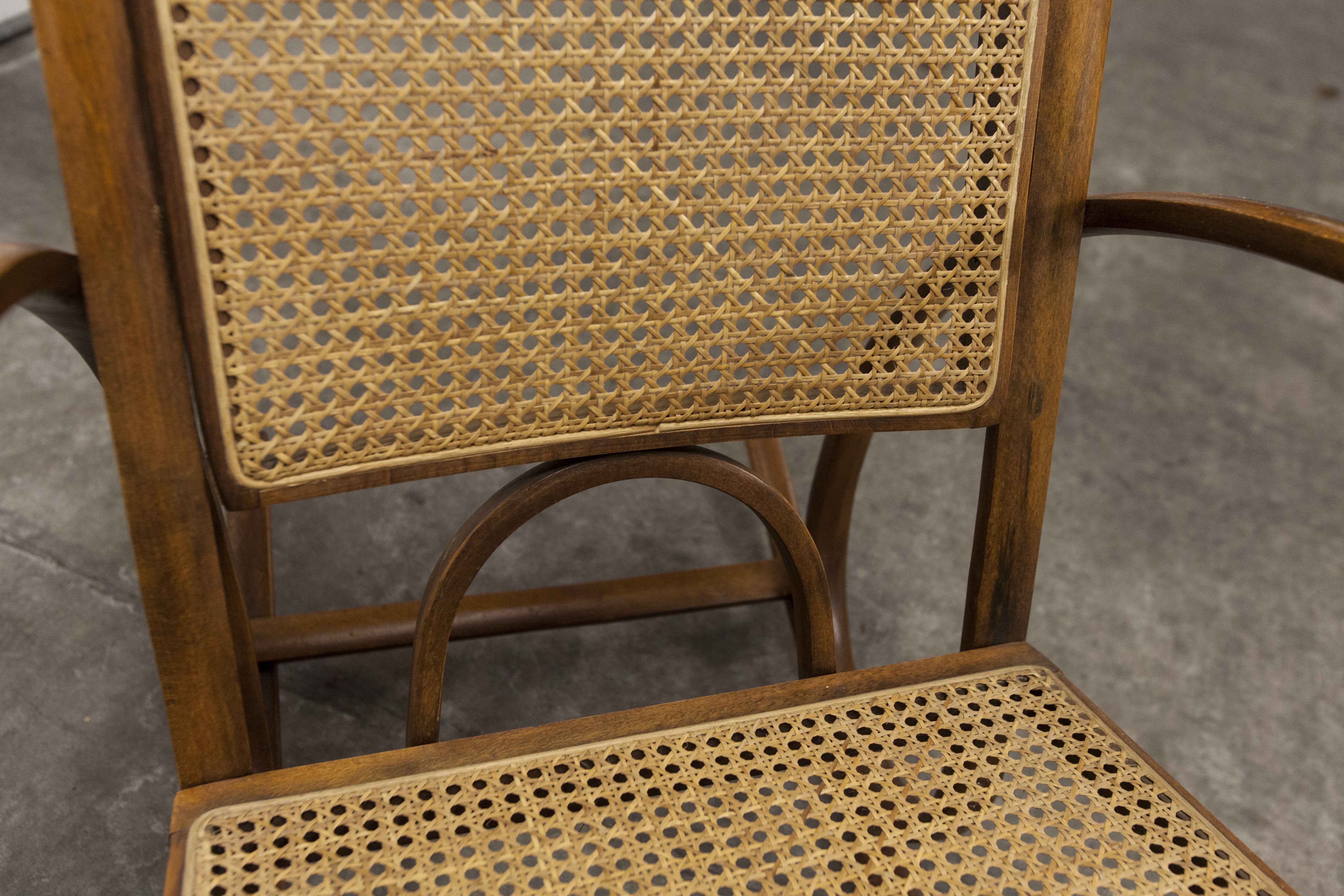 Rocking-chair Thonet 1900 cannage