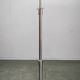 1950s Czechoslovakian Art Deco Chrome Floor Lamp with Handmade Shade