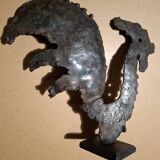 Handcrafted wrought iron sculpture