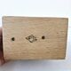 Old wooden bookends with pyrography flower decoration signed 1940s Art Deco