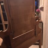 Dressing table with solid wood mirror