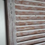 Old patinated solid oak shutter