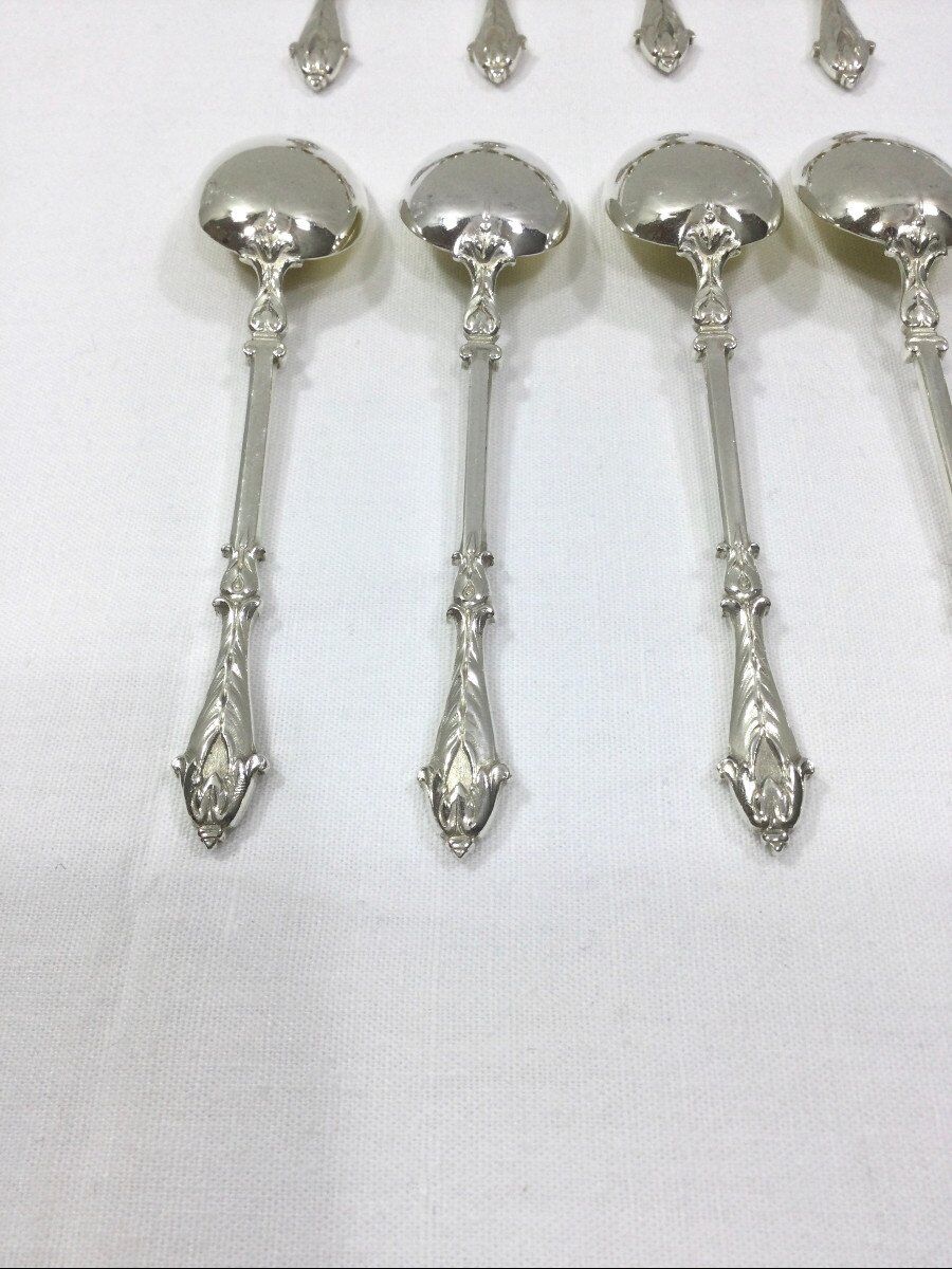 12 teaspoons art nouveau Christofle