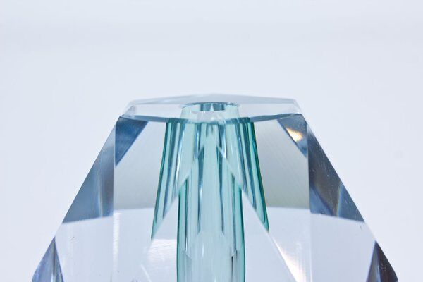 Crystal Vase Cut by Asta Stremberg for Strembergshyttan, Sweden, 1950s
