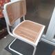 Chaise Cesca blanche Marcel Breuer edition italienne années 70