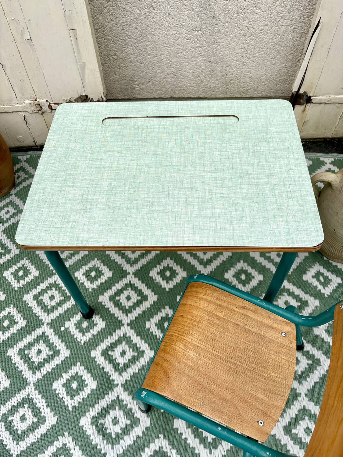 Bureau enfant Formica avec chaise