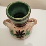 Hand-painted terracotta vase