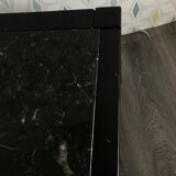 Wood and marble coffee table
