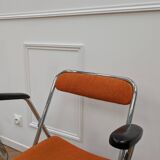 Orange folding chair