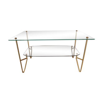 Glass coffee table