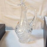 Set of 6 wine glasses and carafe in Lorraine Crystal - Gérard Model