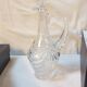 Set of 6 wine glasses and carafe in Lorraine Crystal - Gérard Model