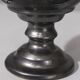 Jean Marais in Vallauris Black glazed candle holder 1970s
