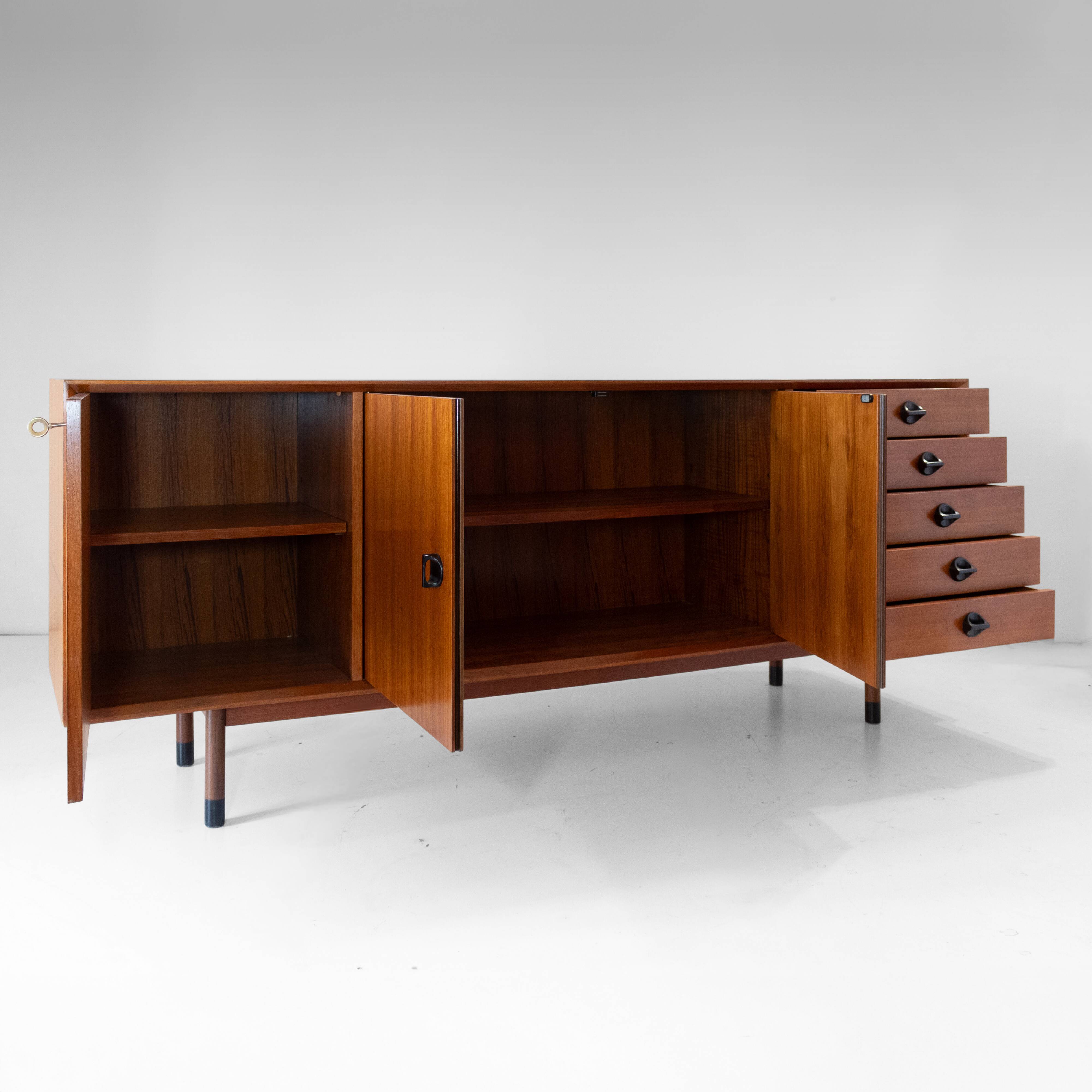 Mid-Century Modern Teak Sideboard by George Coslin for Faram, Italy, 1960s