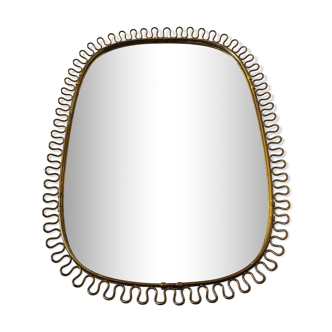 Swedish Mid-Century Modern mirror by Josef Frank for Svenskt Tenn 36x47cm