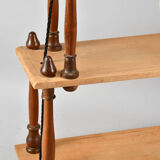Wall shelf XIXth turned wood