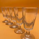 Absinthe stemmed glasses, digestive end 19 th