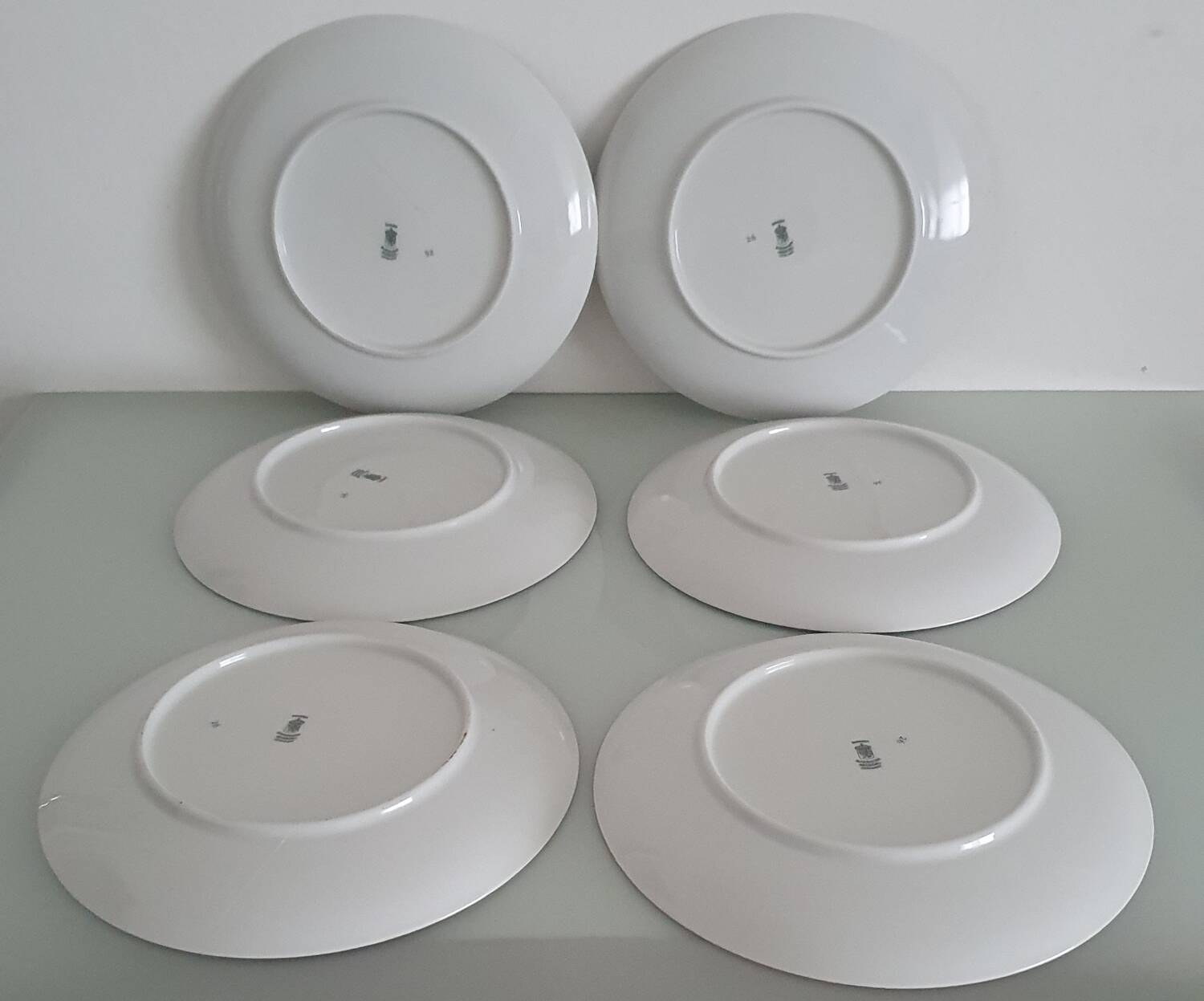 Set of 6 flat plates - Arzberg earthenware factory - 1960/70