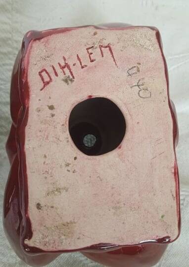 Pair of ceramic candle holders