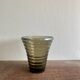 Vase en verre fumé