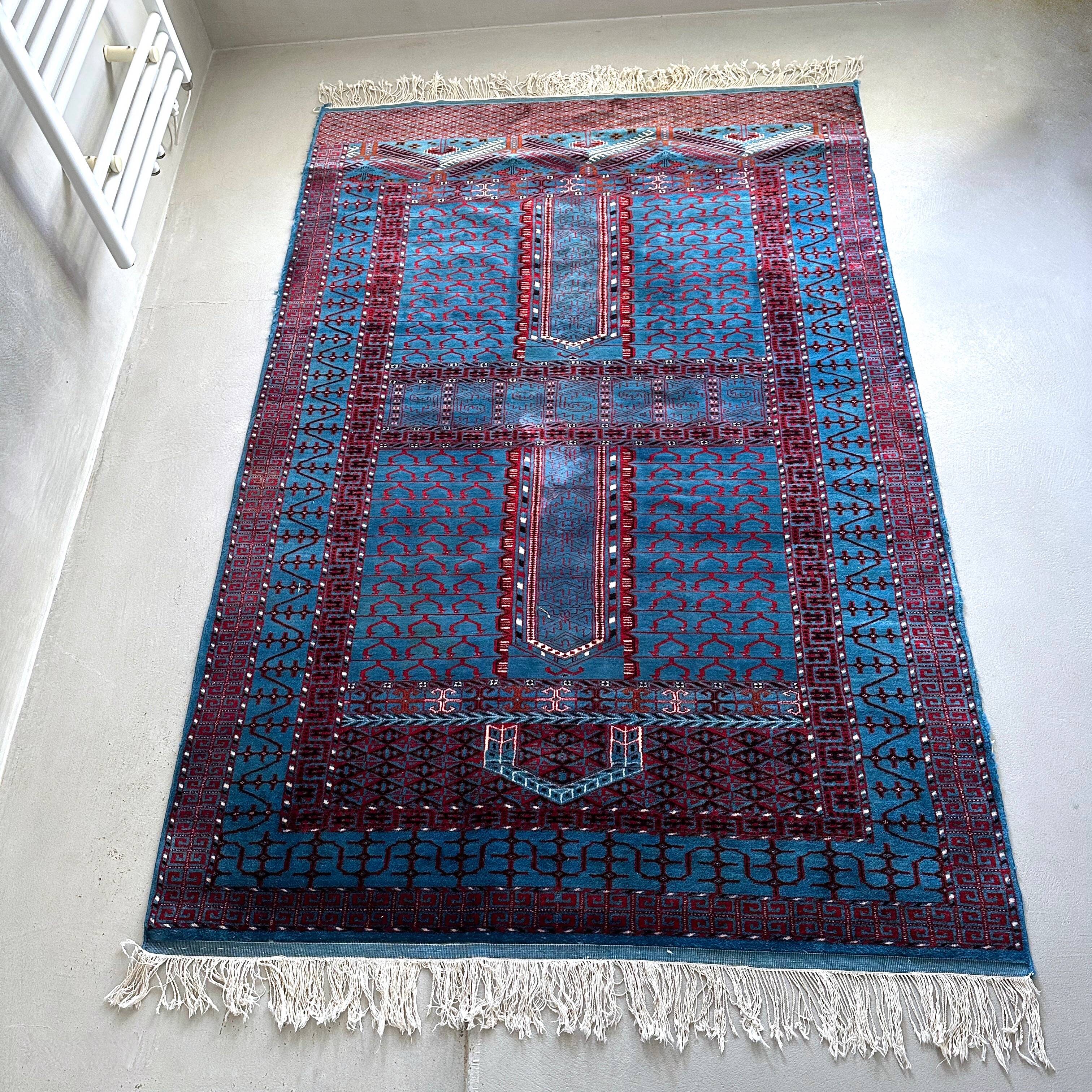 Vintage wool rug, Pakistan, oriental rug