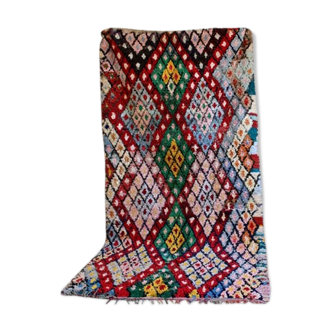 Berber hand-woven bouherouite rug in Morocco 327x168cm