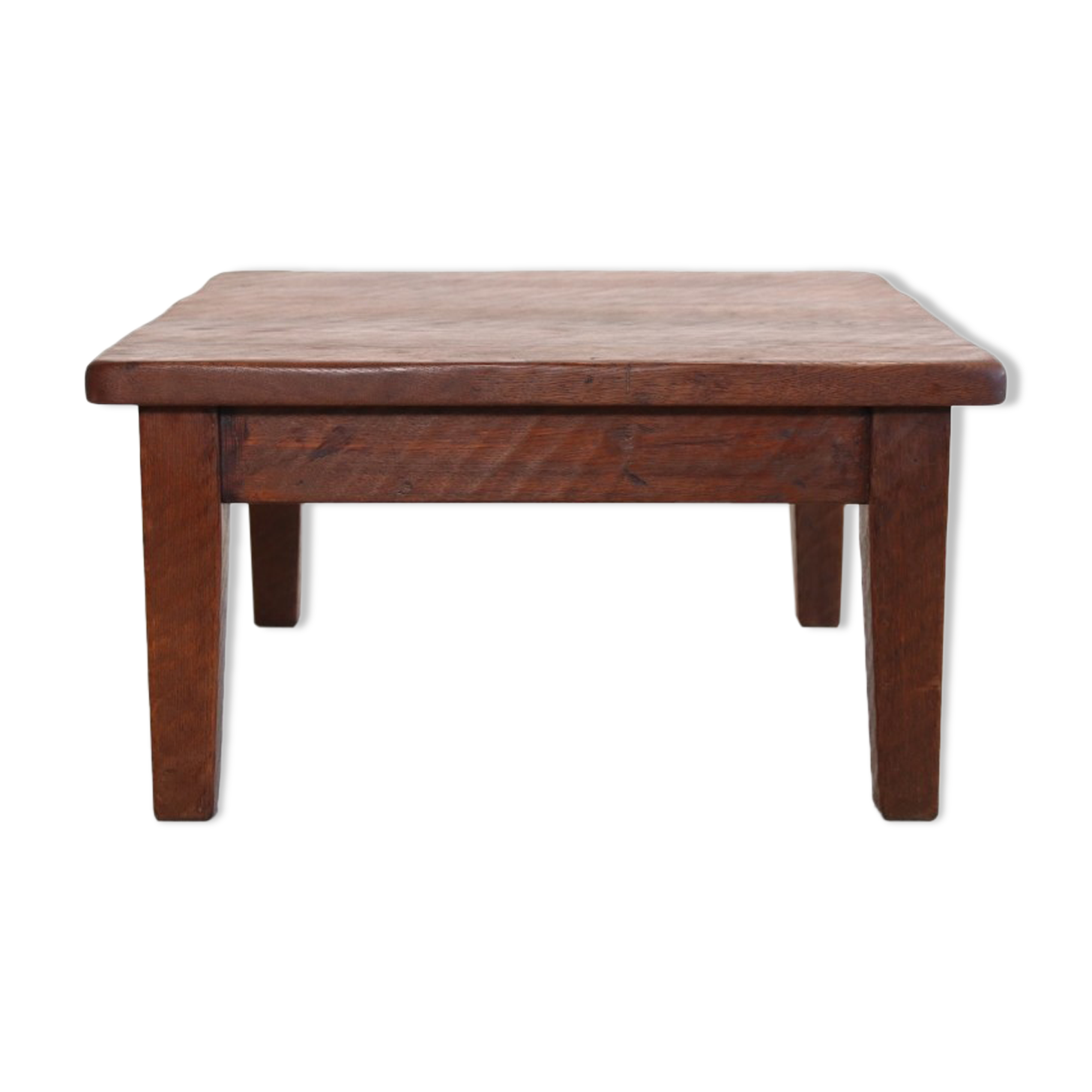 Brutalist Solid Oak Coffee Table