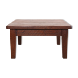 Brutalist Solid Oak Coffee Table