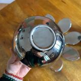 Vintage water lilies 3 silver ceramic dishes