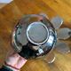 Vintage water lilies 3 silver ceramic dishes