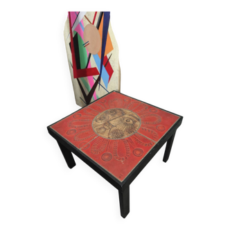 Roger Capron and Jean Derval ceramic coffee table