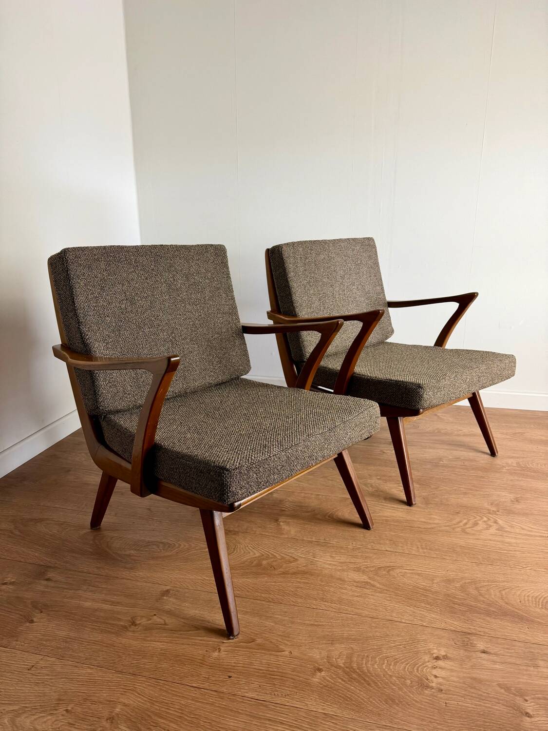 Pair of vintage Scandinavian armchairs – 1960s