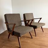 Pair of vintage Scandinavian armchairs – 1960s