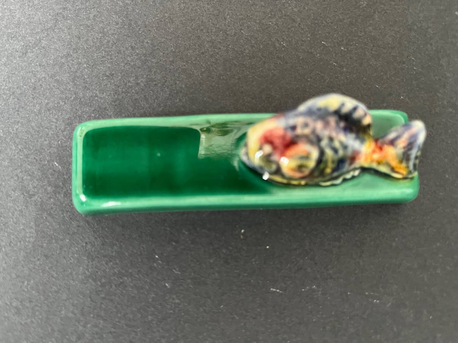 Porte couteaux en faïence vintage