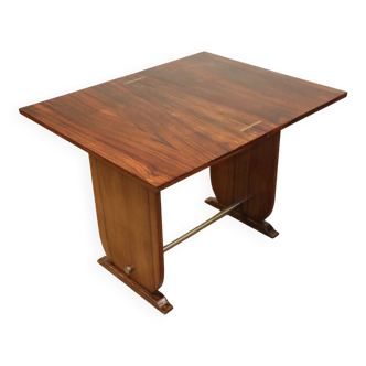 Art Deco “Portefeuille” style table in rosewood, 1950