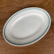 Old bourgeois earthenware serving dish