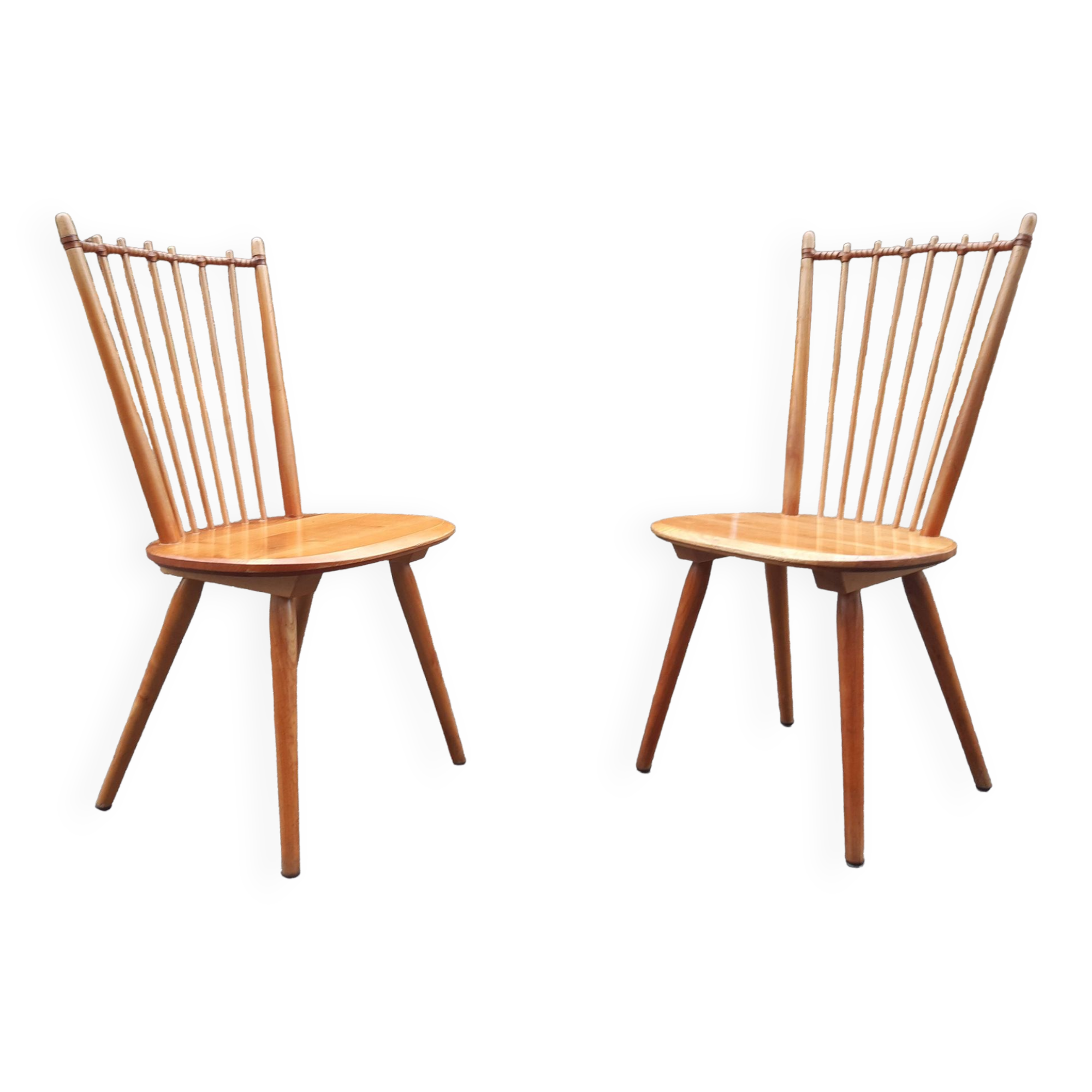 Chaises brutalistes,  déco de montagne, Albert Haberer