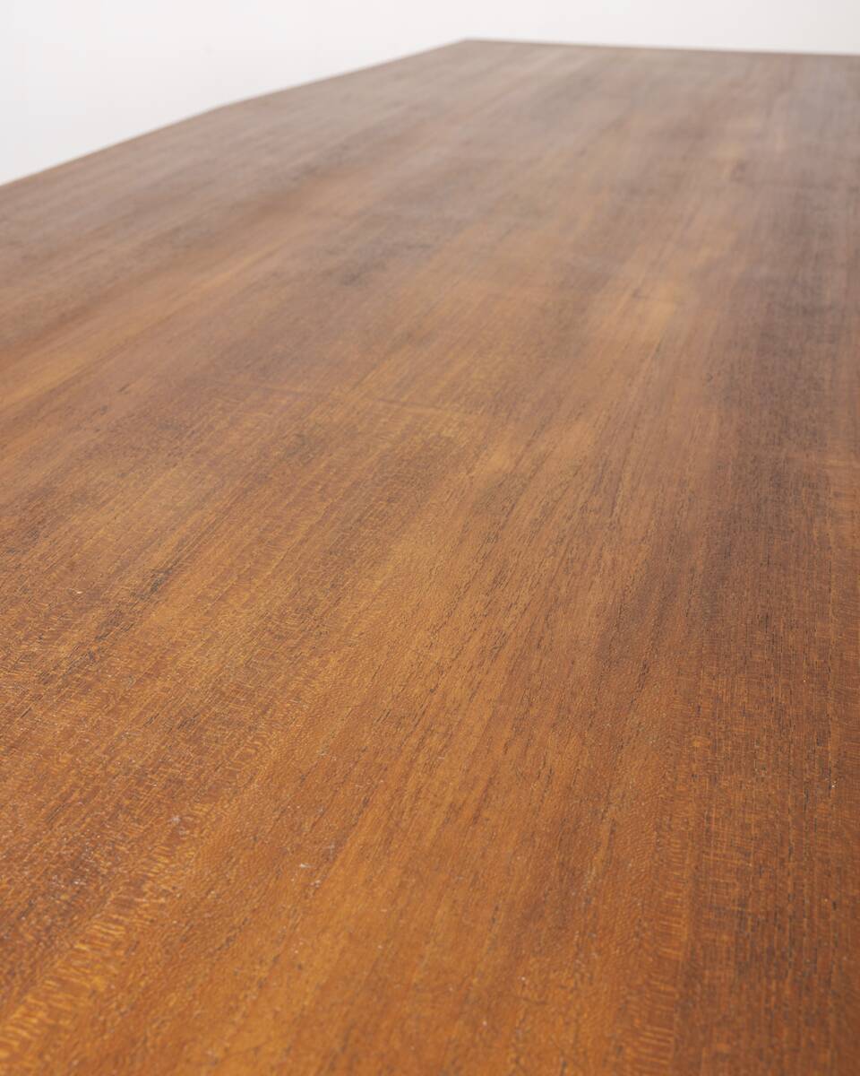 Vintage 60's table in metal and wood italian design